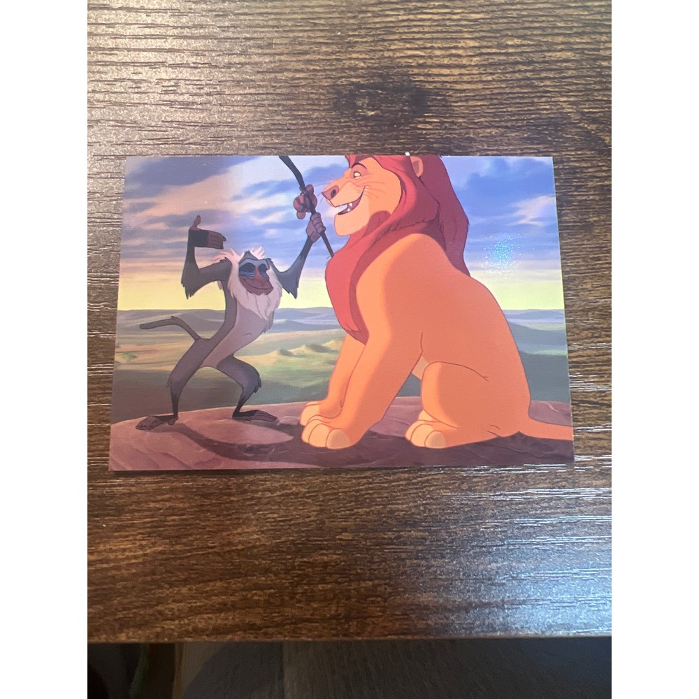 1994 SkyBox Disney The Lion King Trading Card 04 Mufasa Rafiki Ceremony Begins